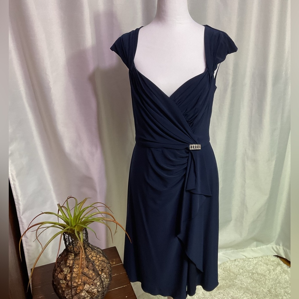 JS Collections Navy Blue Cocktail Dress